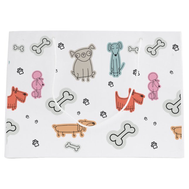 Bolsas de regalo con estampado de animales lindos (Anverso)