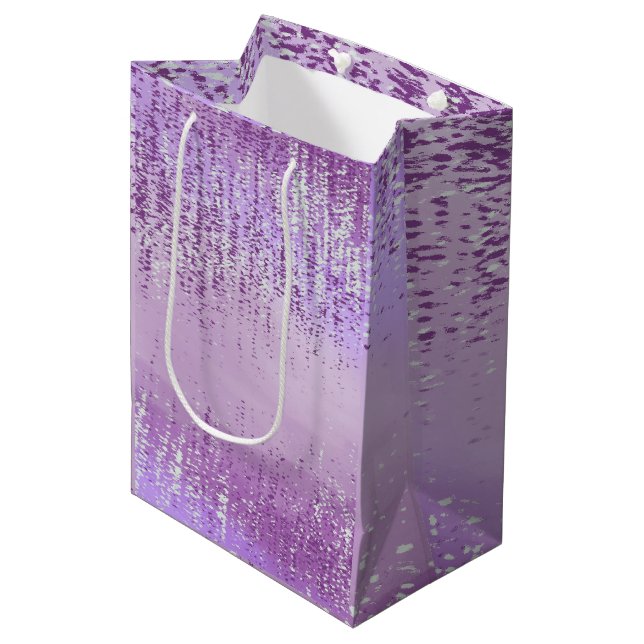 Bolsas de regalo con salpicaduras de pintura abstr (Angulo Anverso)