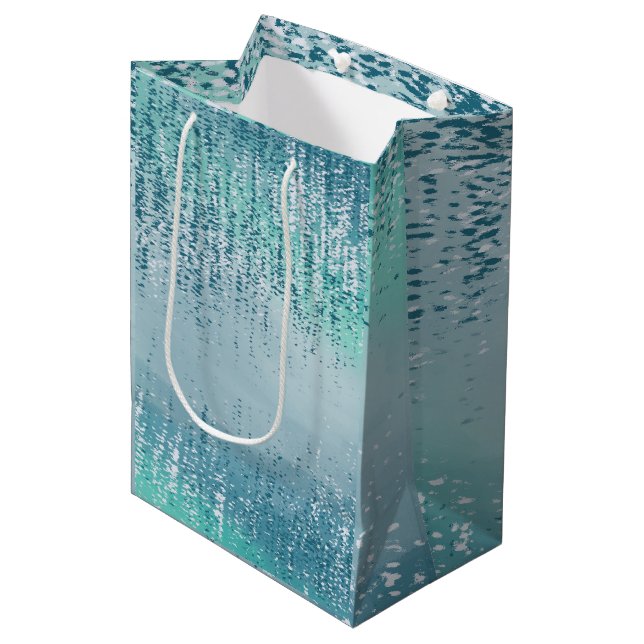 Bolsas de regalo con salpicaduras de pintura abstr (Angulo Anverso)
