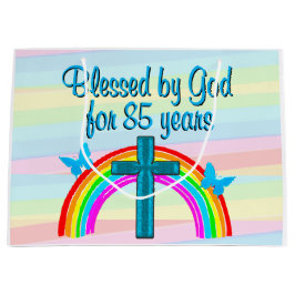 BOLSAS DE REGALO DE 85º CUMPLEAÑOS Y CRUZ AZUL