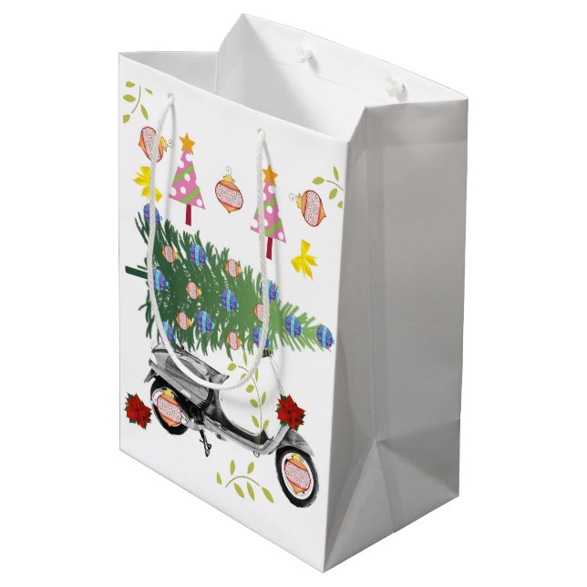 Bolsas de Regalo de Árbol de Navidad de Feliz (Angulo reverso)