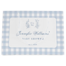 Bolsas de regalo de bebé azul de Francia clásica