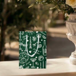 Bolsas de regalo de bienvenida Boda dibujadas a ma