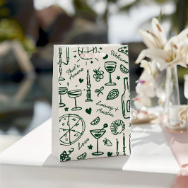 Bolsas de regalo de bienvenida Boda dibujadas a ma