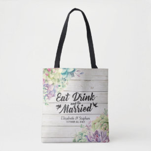Bolsas de regalo de bienvenida para bodas Suculent