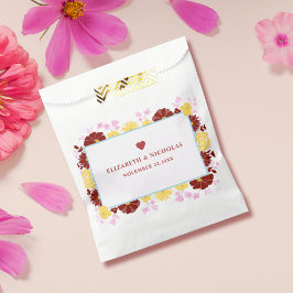 Bolsas de regalo de boda chic personalizadas con n