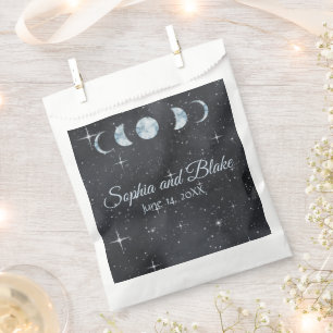 Bolsas de Regalo de Boda Fases Lunares Noche Estre