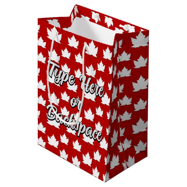 Bolsas de regalo de Canadá Bolsas de regalo lindas (Angulo Anverso)