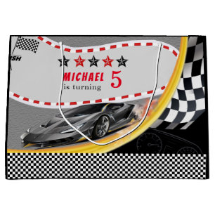 Bolsas de regalo de coche de carreras personalizad