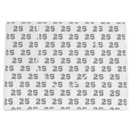 Bolsas de regalo de cumpleaños de 25 años de plata