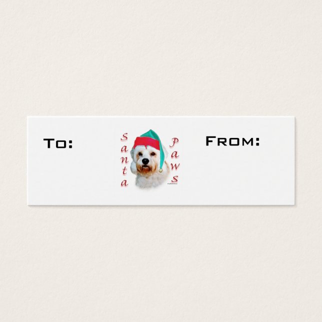 Bolsas de regalo de Dandie Dinmont Terrier Paws (Frente)