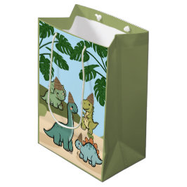 Bolsas de regalo de dinosaurio lindo 
