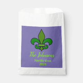 Bolsas de regalo de fiesta de Mardi Gras Fleur de 