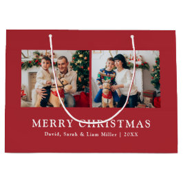 Bolsas de regalo de fotos para navidades