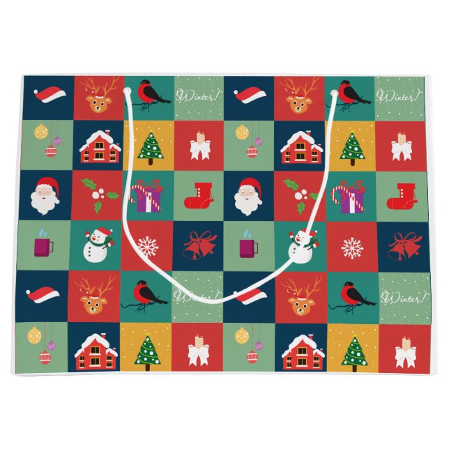 Bolsas de regalo de Ilustracion para los navidades (Anverso)