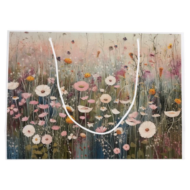 Bolsas de regalo de impresión de flores silvestres (Reverso)