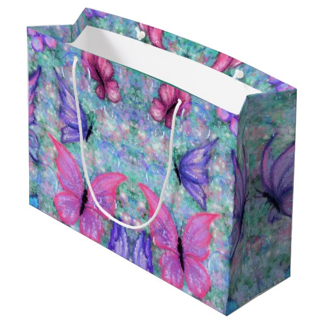 Bolsas de regalo de mariposas (Angulo reverso)