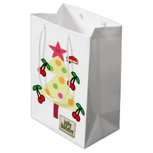 Bolsas de regalo de Navidad de cerezas del árbol d