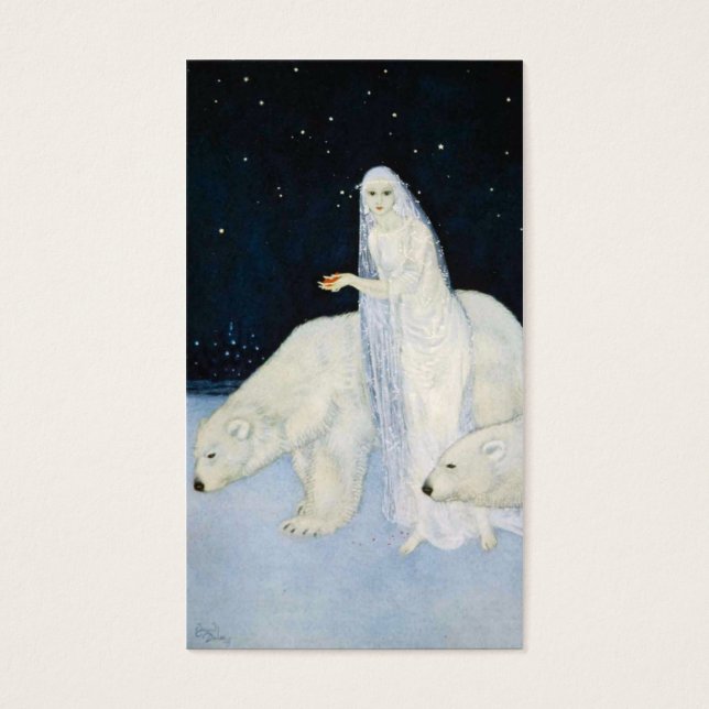 Bolsas de regalo de Navidad para oso polar Tarjeta (Frente)