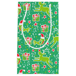 Bolsas de regalo de Navidades de renos y aves musi