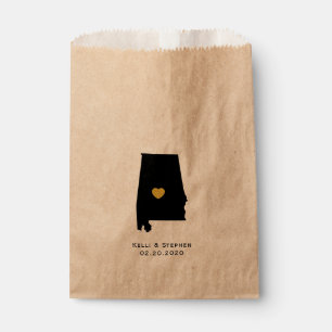 Bolsas de regalo de papel para bodas de Alabama