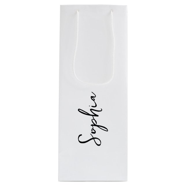 Bolsas de regalo de personalizable con letra de gu (Anverso)