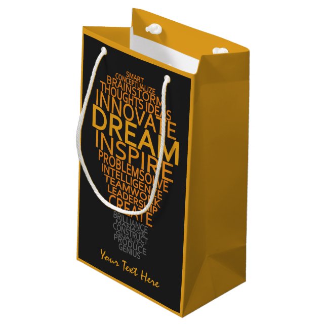 bolsas de regalo de personalizado de bombilla insp (Angulo reverso)