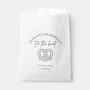 Bolsas de regalo de pretzel para atar el nudo de b