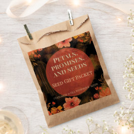 Bolsas de regalo de semillas de flores de boda