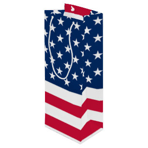 Bolsas de regalo de vino de la bandera americana