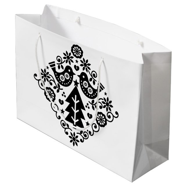 BOLSAS DE REGALO DISEÑO NAVIDEÑO NORUEGO  (Angulo reverso)