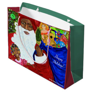 Bolsas de regalo grandes de Papá Noel - Fiestas de