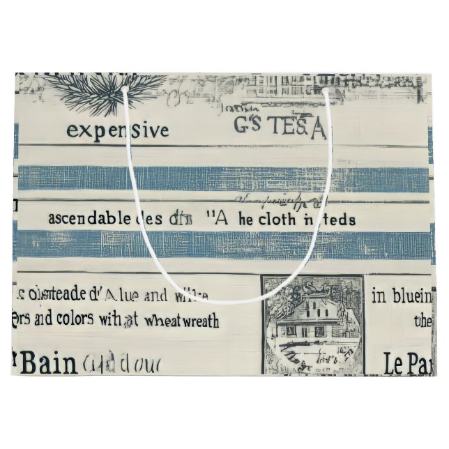 Bolsas de regalo inspiradas en el océano con detal (Anverso)