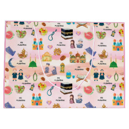 Bolsas de regalo islámicas | Eid Mubarak, niños mu