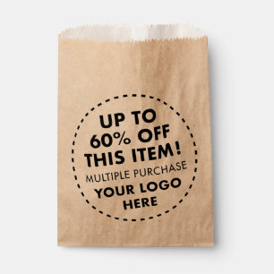 Bolsas de regalo Kraft personalizadas 60% de descu