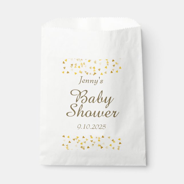 Bolsas de regalo para baby shower / celebración de (Anverso)