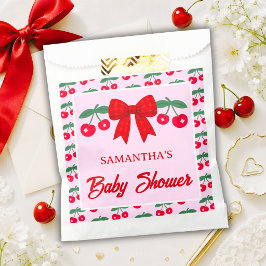 Bolsas de regalo para baby shower de cereza con la