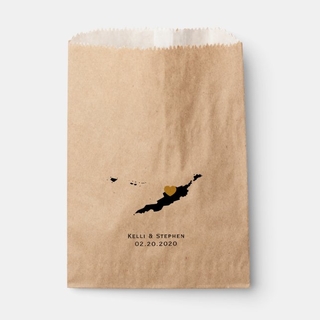 Bolsas de regalo para bodas de Anguila: Baños de r (Anverso)