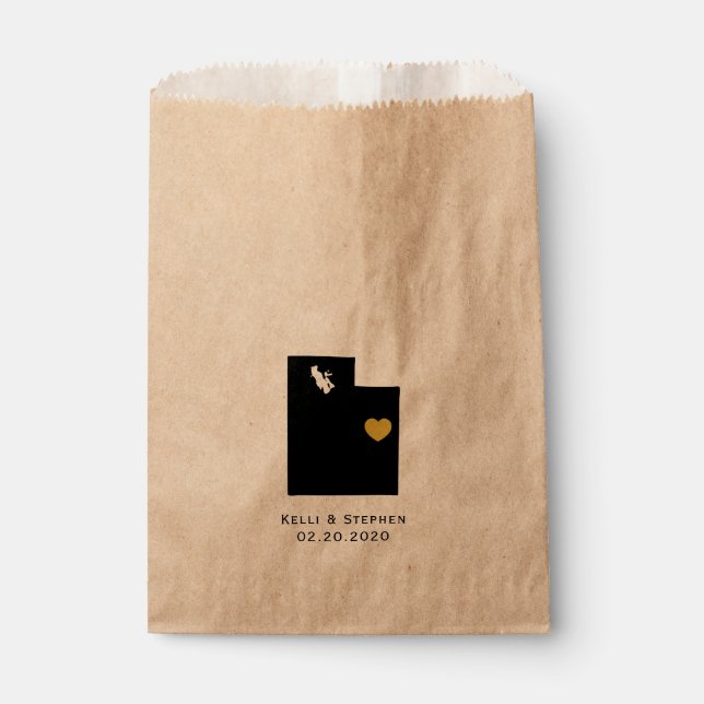 Bolsas de regalo para el trato del favor de la bod (Anverso)