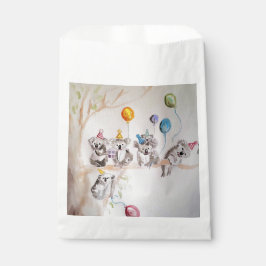 Bolsas de regalo para fiesta de cumpleaños de oso