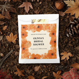 Bolsas de regalo para fiesta de novia con tema flo