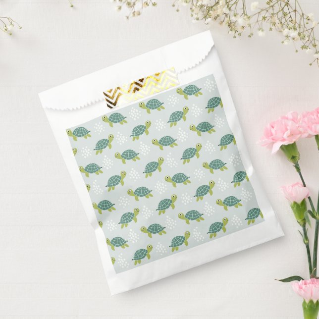 Bolsas de regalo para fiesta de tortugas, Vida mar (Sellado)