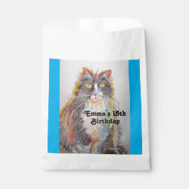 Bolsas de regalo para fiestas con arte de gato ati