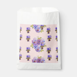 Bolsas de regalo para fiestas con flores de pensam
