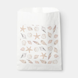 Bolsas de regalo para fiestas de conchas, costa de