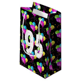 Bolsas de regalo pequeñas con globos y confeti par