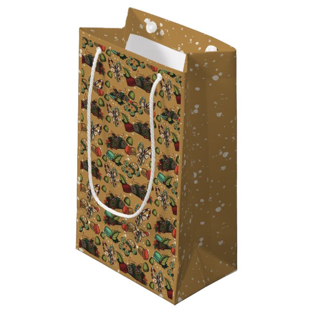 Bolsas de regalo pequeñas de dulces navideños - Co (Angulo Anverso)