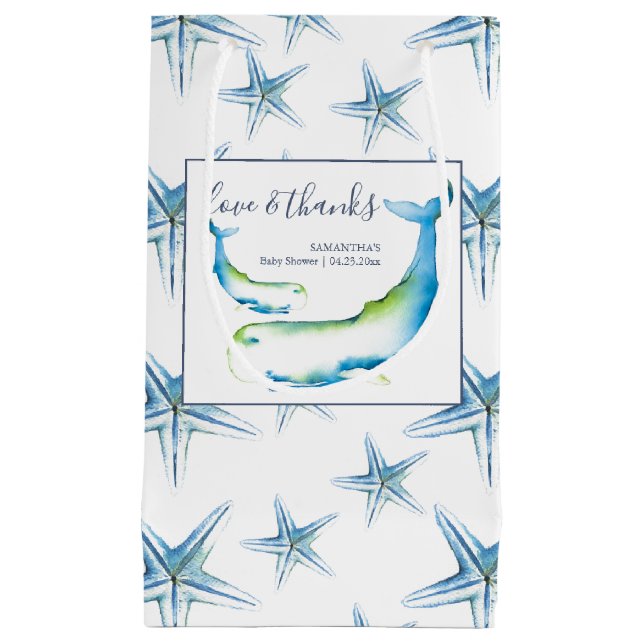 Bolsas de regalo personalizadas Baby Shower único  (Anverso)