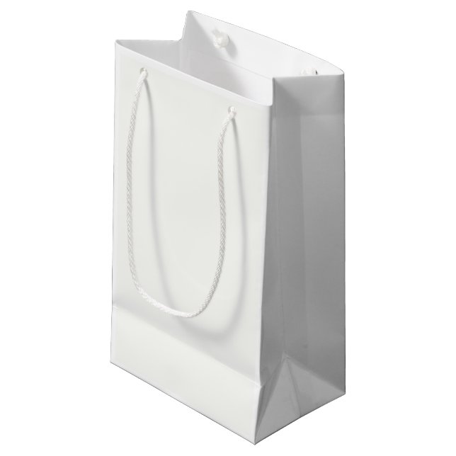Bolsas de Regalo Personalizadas Blancas Clásicas (Angulo Anverso)