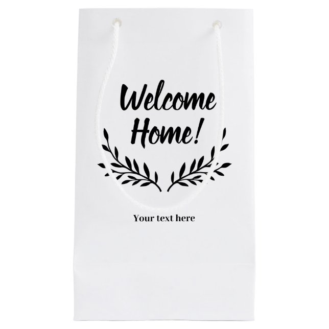 Bolsas de regalo personalizadas de bienvenida a ca (Anverso)